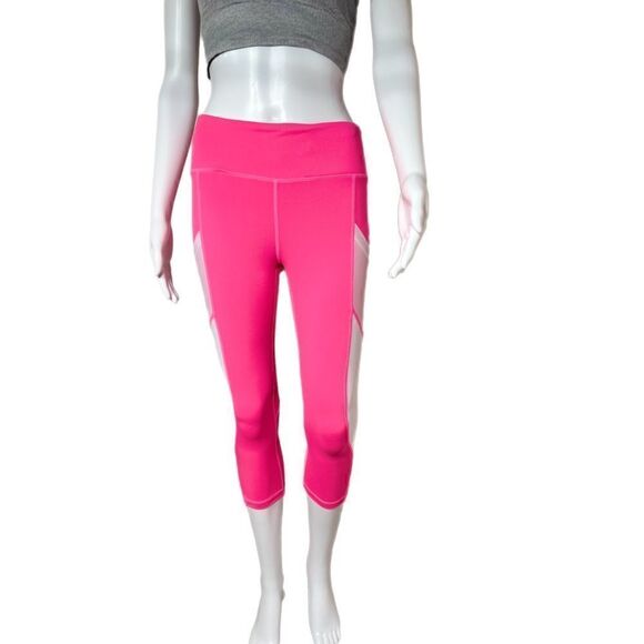 Attivo Mesh Cut Out Cropped Active Leggings - Picture 6 of 9